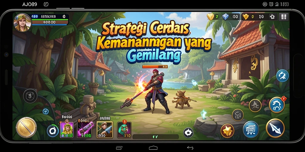 Tangkapan layar AJO89 dengan aksi strategi yang mendebarkan.