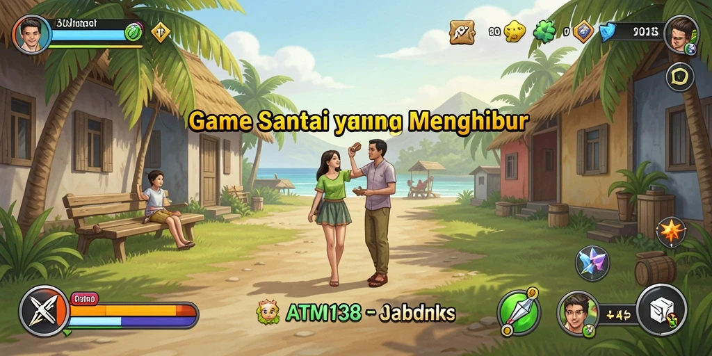 Tampilan gameplay menawan dari ATM138 dengan grafis cerah dan interaksi yang menyenangkan.