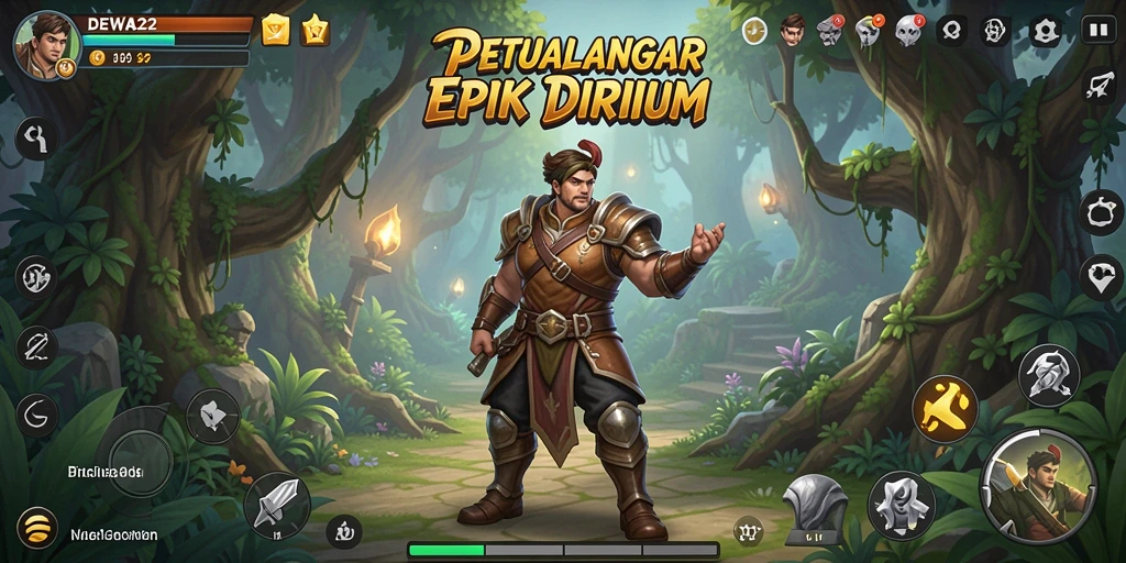 Tampilan layak dari gameplay DEWA22 dengan petualangan yang menantang.