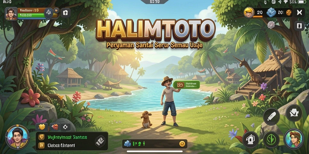Screenshot HALIMTOTO menampilkan permainan santai dan seru.