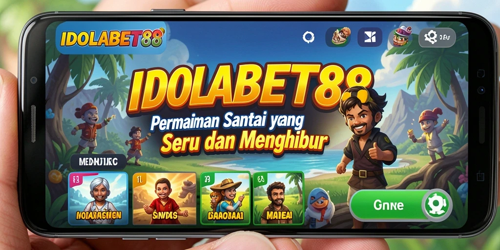Tampilan gameplay IDOLABET88 yang ceria dan menghibur.