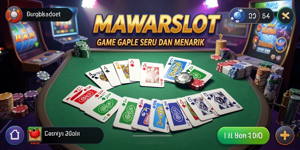 Screenshot gameplay MAWARSLOT dengan tampilan papan Gaple yang menarik.