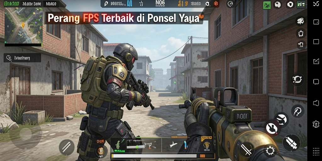 Tangkapan layar N06 menampilkan pertempuran FPS yang menegangkan dan grafis yang luar biasa.