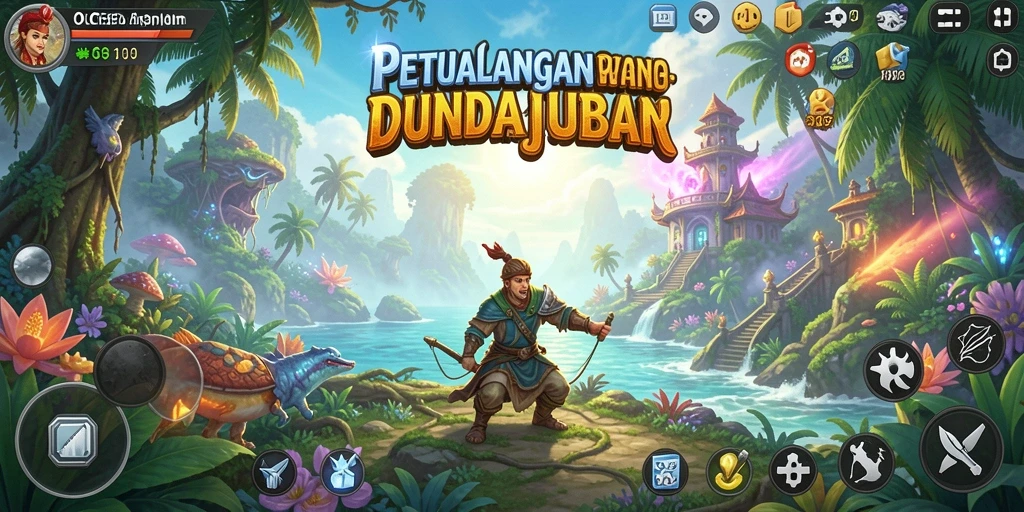 Screenshot gameplay OCE69 menunjukkan aksi petualangan seru di dunia menakjubkan.