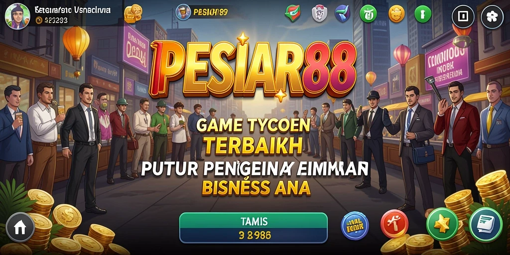 Gameplay PESIAR88 yang seru dalam mengelola bisnis.