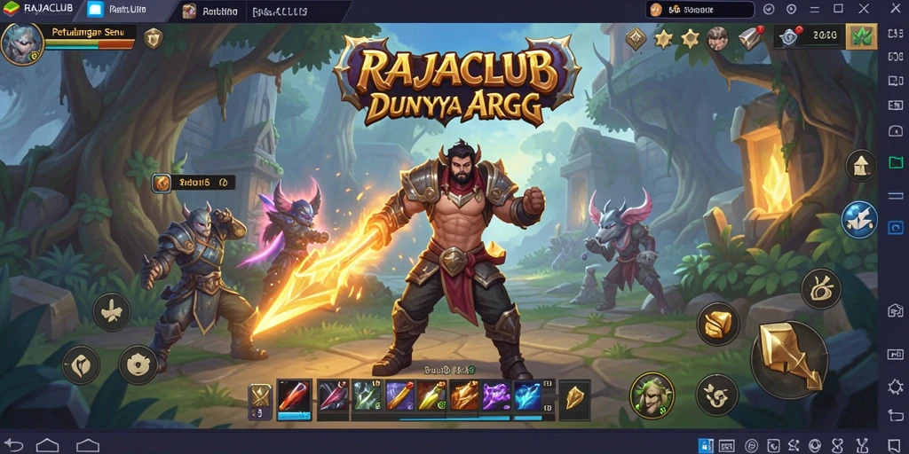 Gameplay seru dan dinamis dalam RAJACLUB menunjukkan aksi yang menegangkan.