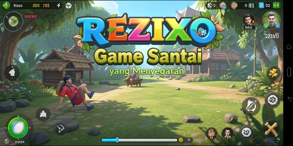 Tangkapan layar gameplay <strong>REZIXO</strong> yang penuh warna dan menyenangkan.
