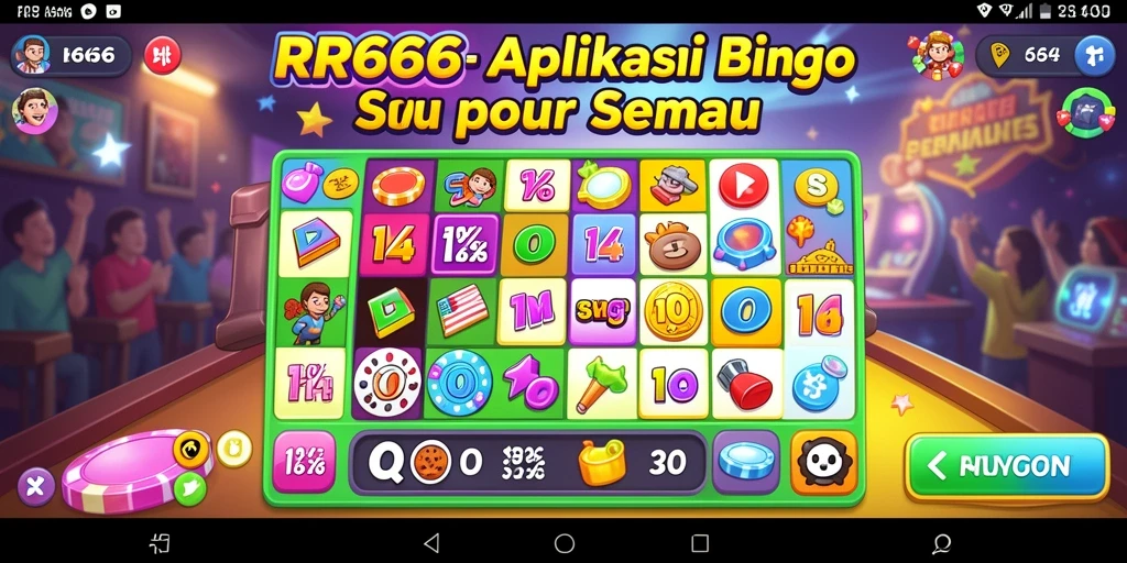 Screenshot gameplay menarik dari RR666 yang menampilkan aksi Bingo.