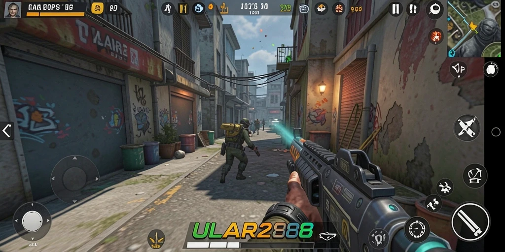 Screenshot gameplay ULAR288 menampilkan aksi TPS yang mendebarkan.