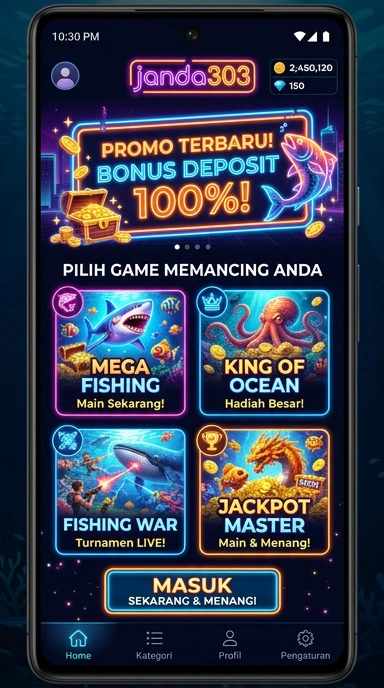 Tampilan sederhana dan efisien dari janda303 di perangkat Android.